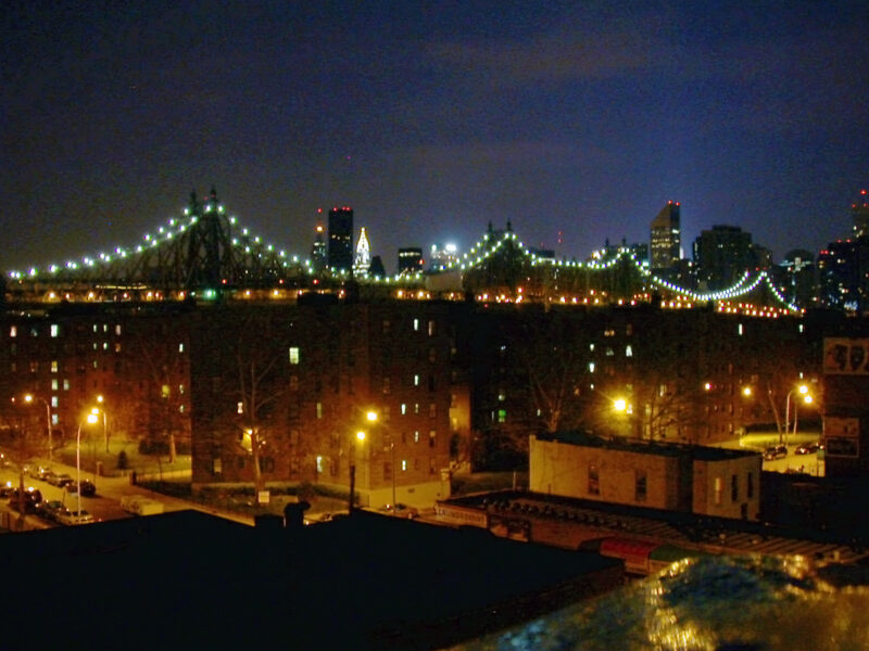 Queensboro Bridge, Manhattan Skyline bei Nacht