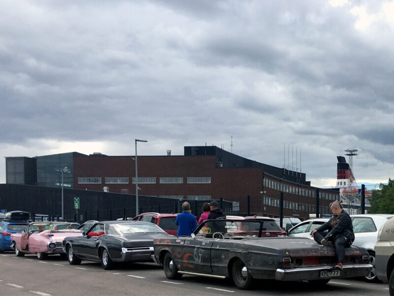 Oldtimer, Traumautos, Classic Cars im Hafen von Helsinki