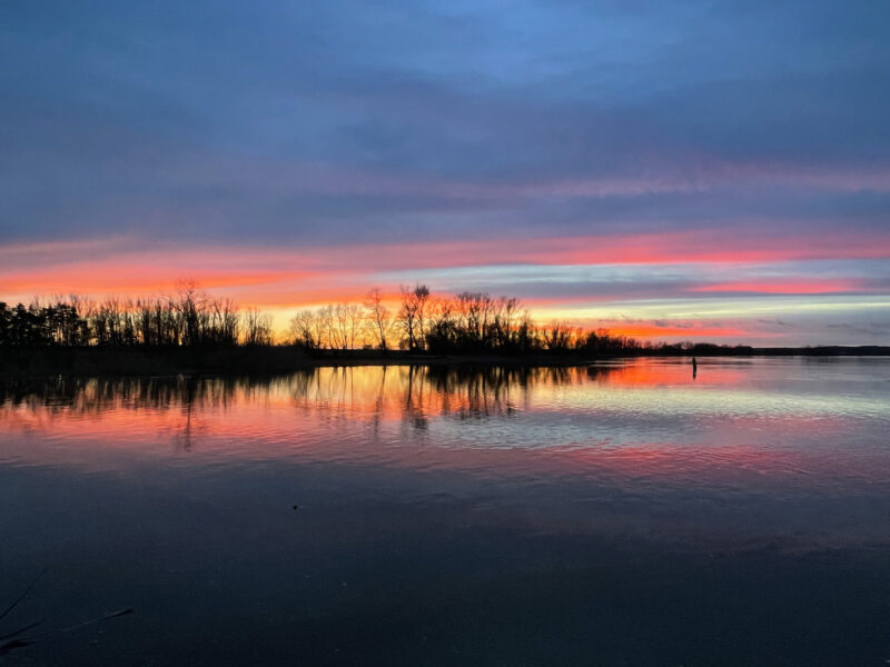 Elbe Sunset Silhouettes, Wendland