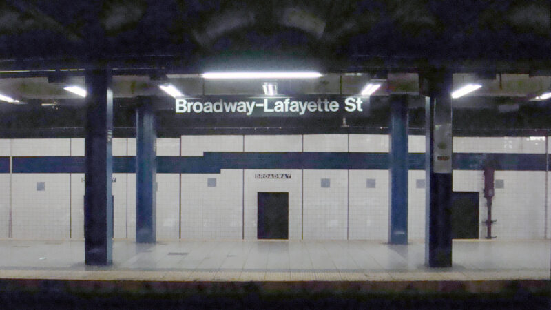 NYC Subway Station Broadway Lafayette Street