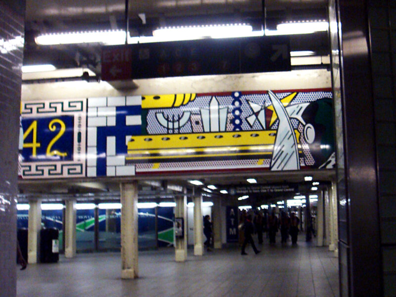 NYC Times Square Mural von Roy Lichtenstein
