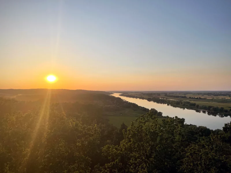 Sonnenuntergang, Elbe, Elbtalaue