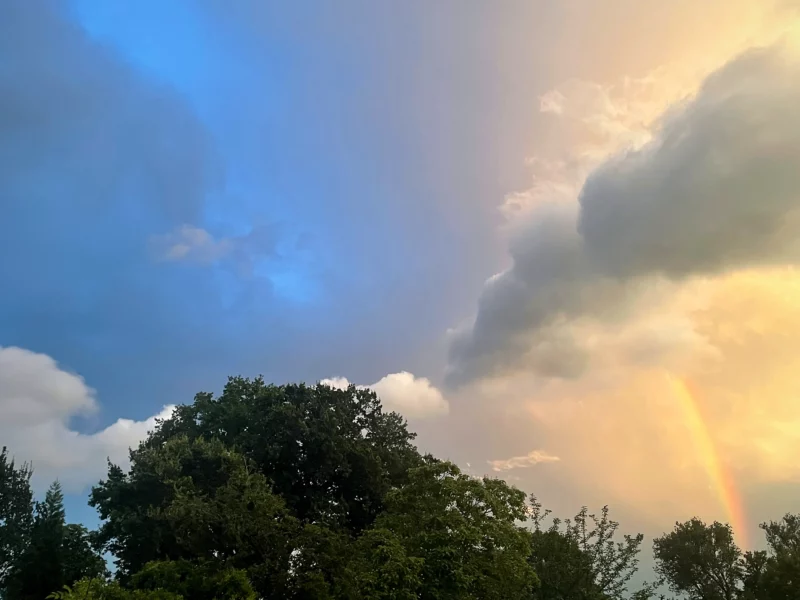 Himmel Wolken Regenbogen